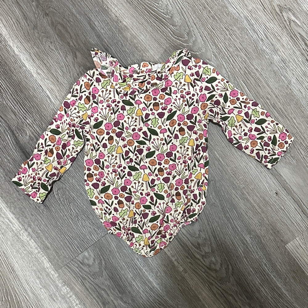 Angel Dear Floral Kids One Piece - Pink, Yellow, Green‎